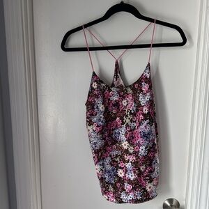 Victoria Secret Vintage Silk Floral Womens Top Size Exta Small but fits like a S